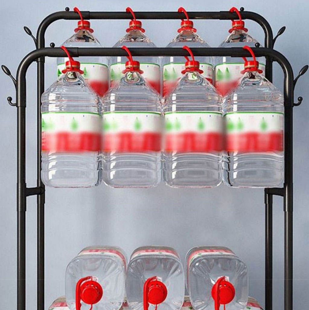 SpaceFlex Double-Rod Rolling Garment Rack