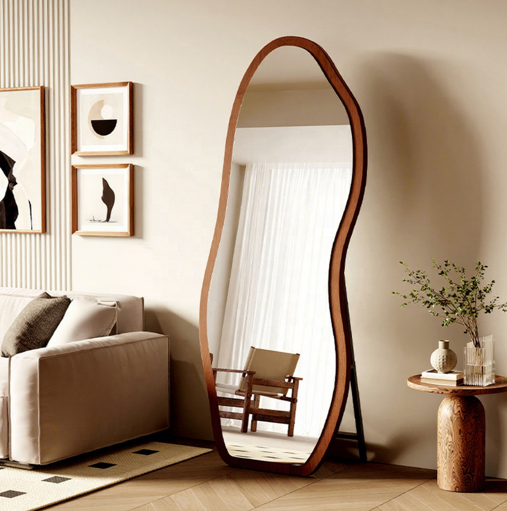 AriaCurve Irregular Full-Length Mirror