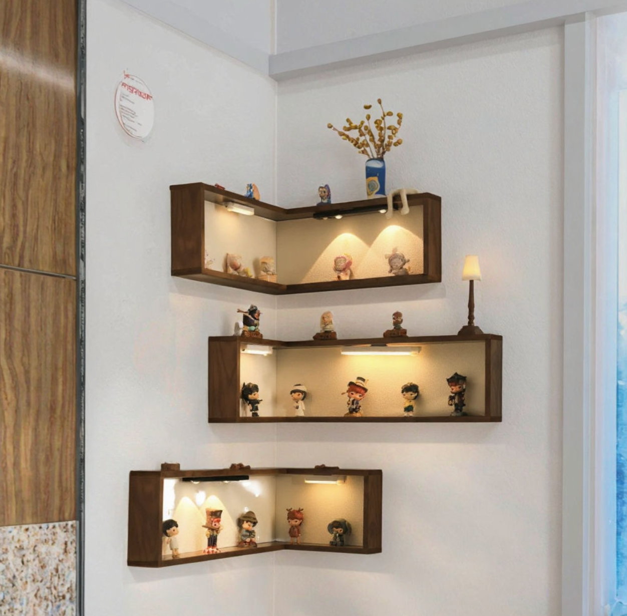 WoodFlex Adjustable Wall Bookshelf