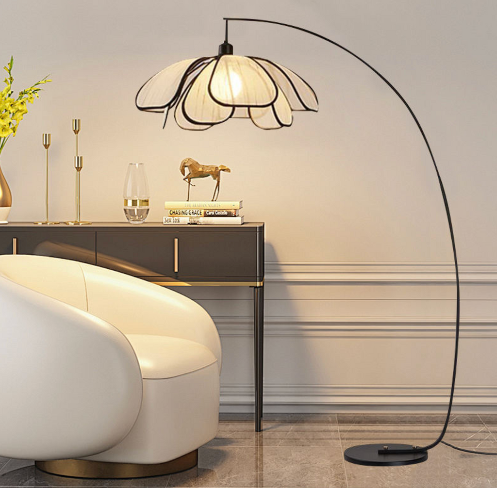 PetalGlow Wabi-Sabi Floor & Desk Lamp