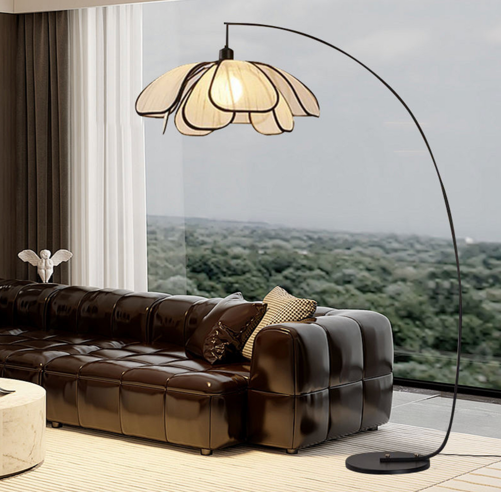 PetalGlow Wabi-Sabi Floor & Desk Lamp