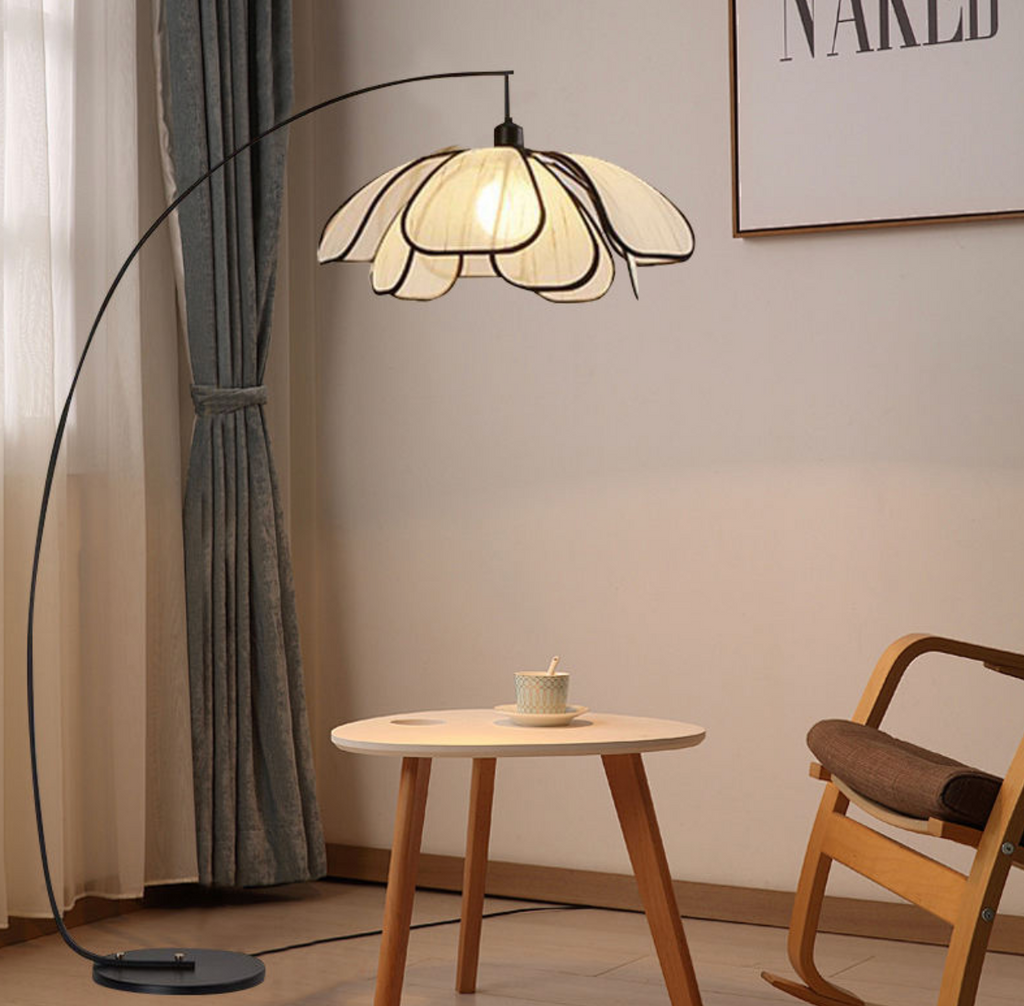 PetalGlow Wabi-Sabi Floor & Desk Lamp