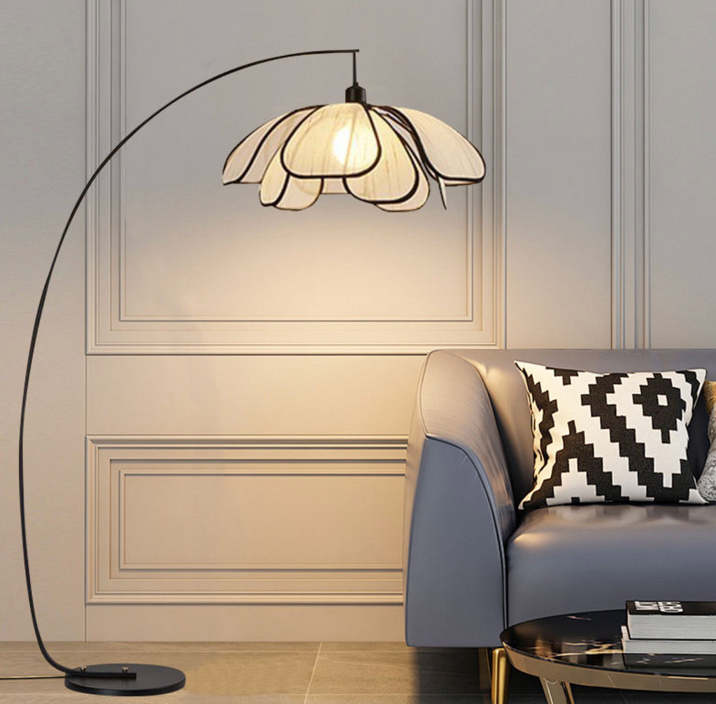 PetalGlow Wabi-Sabi Floor & Desk Lamp